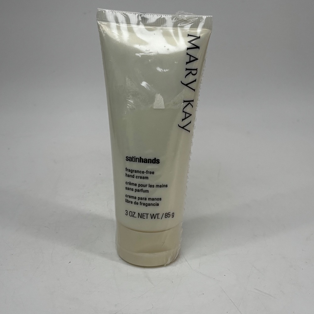 Mary Kay Satin Hands Fragrance-Free Hand Cream 3 oz Moisturizer New Sealed